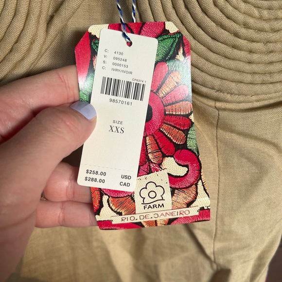 Farm Rio x Anthropologie Embroidered Linen Blend Dress - Picture 6 of 6